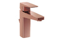 VitrA Root Square Basin Mixer with Waste Lever - Soft Copper