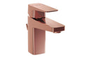 VitrA Root Square Compact Basin Mixer with Waste Lever - Soft Copper
