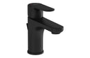 VitrA Root Round Compact Basin Mixer with Waste Lever - Matt Black