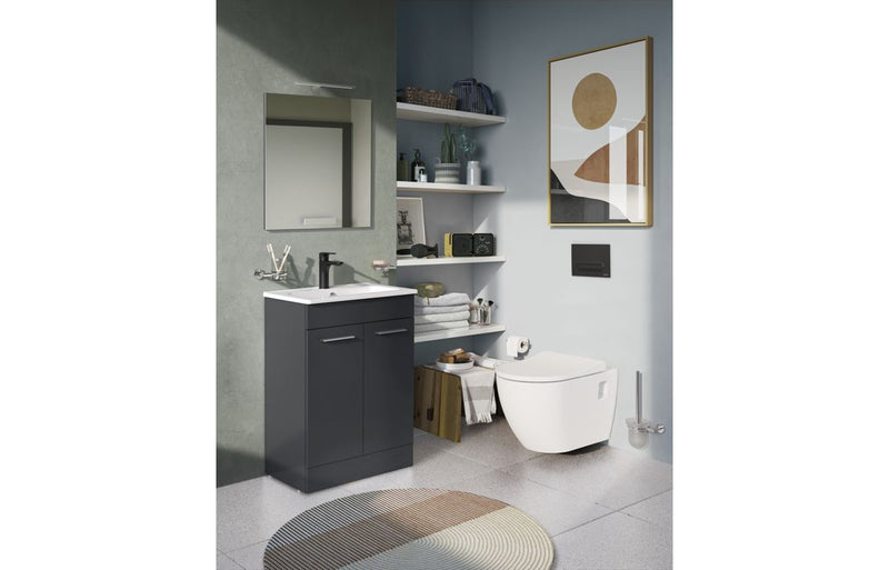 VitrA Root Round Basin Mixer - Matt Black