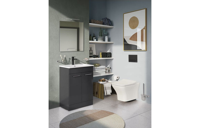 VitrA Root Round Basin Mixer - Matt Black