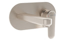 VitrA Root Round Integrated Basin Mixer - Brushed Nickel