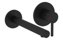 VitrA Origin Wall Mounted 2-Hole Basin Mixer - Matt Black