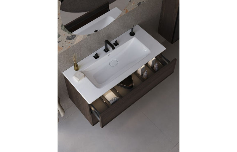 VitrA Suit 3-Hole Basin Mixer - Gloss Black