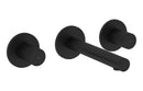 VitrA Origin Wall Mounted 3-Hole Basin Mixer - Matt Black
