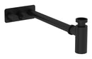 VitrA Bottle Trap for Basins with Isolation Taps (Asymmetric) - Matt Black
