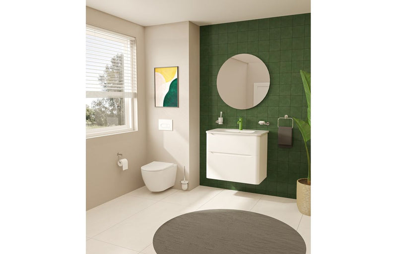 VitrA Basin Overflow Cover - Brushed Nickel