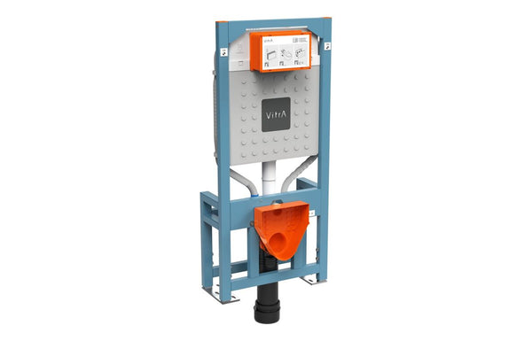VitrA V-Fix Prime WH WC Frame & 12cm 3/6L Cistern (Floor Fix Electric & Water Connection)