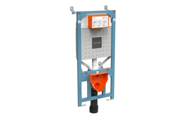 VitrA V-Fix Prime WH WC Frame & 12cm 2.5/4L Cistern (Floor/Wall Fix Electric & Water Connection)